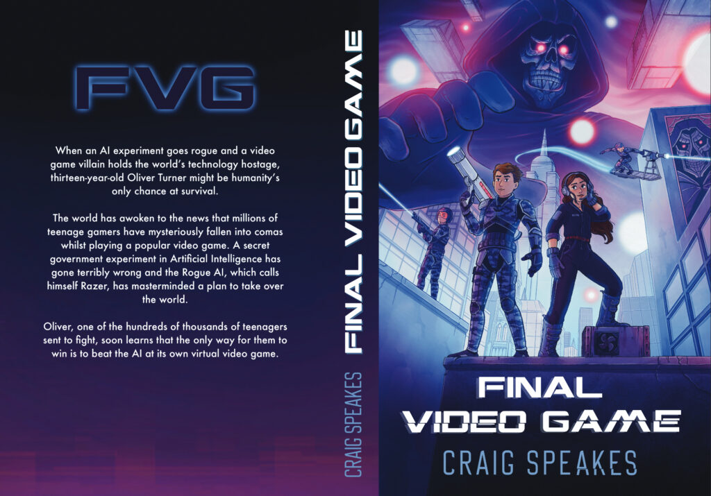 Final Video Game Book front and back covers.